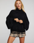 Chenille Sweater Knit Turtleneck Womens chaserbrand