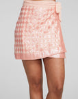 Gramercy Wrap Skirt Embellished Check Womens chaserbrand