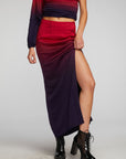 Stretch Silky Woven Midi Skirt Womens chaserbrand