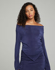 Koston Long Sleeve - Dark Denim WOMENS chaserbrand