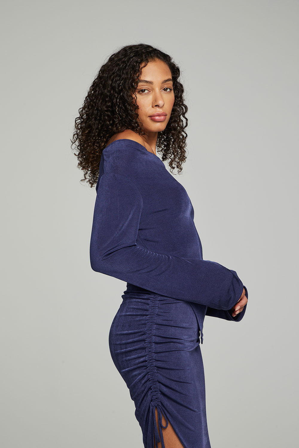 Koston Long Sleeve - Dark Denim WOMENS chaserbrand