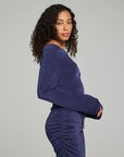 Koston Long Sleeve - Dark Denim WOMENS chaserbrand
