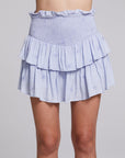 Cruz Faded Denim Blue Mini Skirt WOMENS chaserbrand