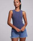 Carnaby Washed Indigo Tank Top WOMENS chaserbrand
