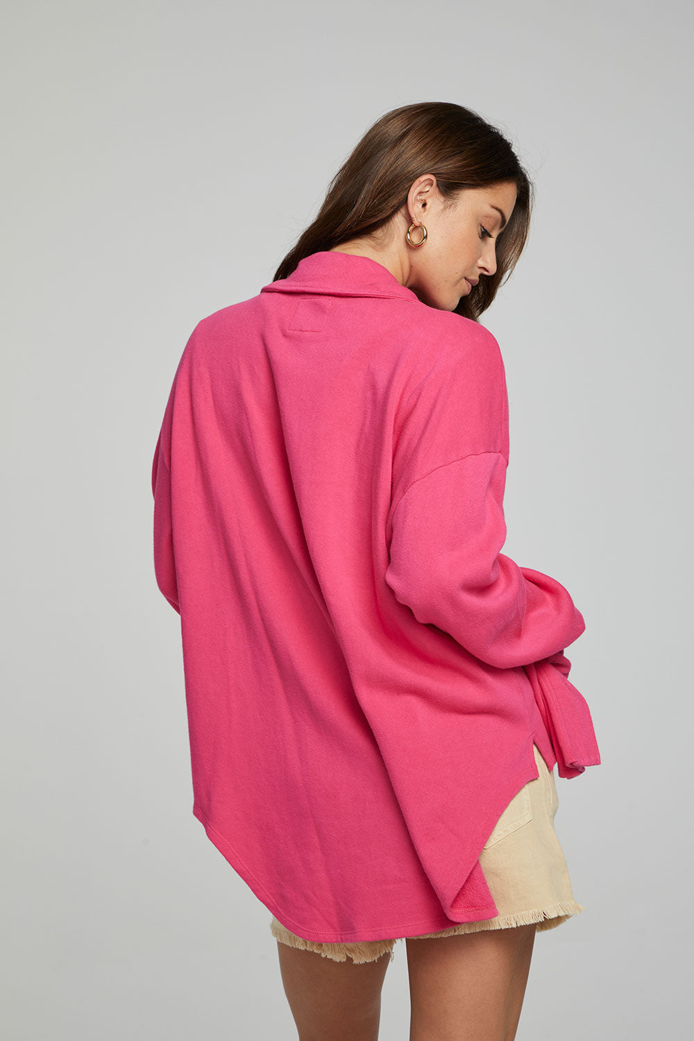 Malone Button Down - Fuchsia WOMENS chaserbrand