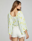 Monarch Crop Top - Daisy Floral Print WOMENS chaserbrand