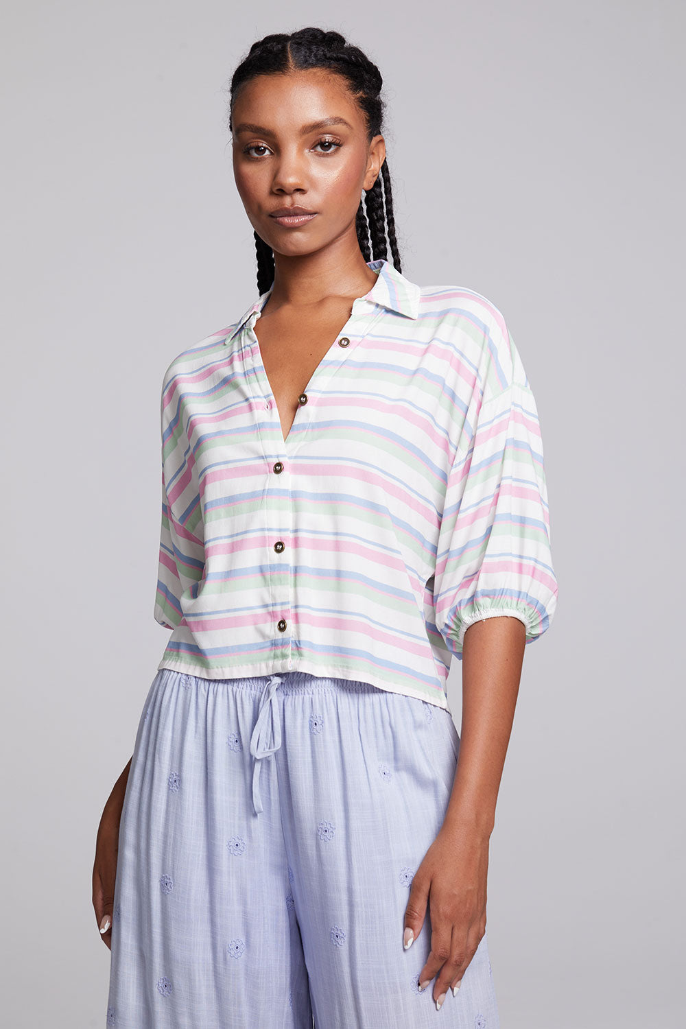 Sofia Positano Stripe Blouse WOMENS chaserbrand