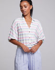 Sofia Positano Stripe Blouse WOMENS chaserbrand