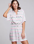 Carmela Positano Stripe Mini Dress WOMENS chaserbrand
