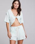 Bria Aqua Glass Tee WOMENS chaserbrand