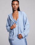 Yaro Blue Grotto Zip Up Sweatshirt WOMENS chaserbrand
