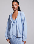 Yaro Blue Grotto Zip Up Sweatshirt WOMENS chaserbrand