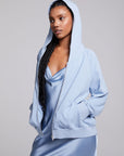 Yaro Blue Grotto Zip Up Sweatshirt WOMENS chaserbrand