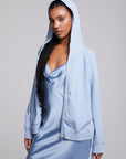 Yaro Blue Grotto Zip Up Sweatshirt WOMENS chaserbrand