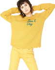 Boys Don’t Cry Cashmere Sweater - Yellow WOMENS chaserbrand