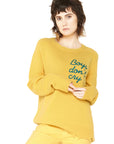 Boys Don’t Cry Cashmere Sweater - Yellow WOMENS chaserbrand