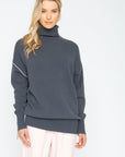 Turtle Sweater - Charbon Womens chaserbrand