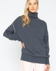 Turtle Sweater - Charbon Womens chaserbrand