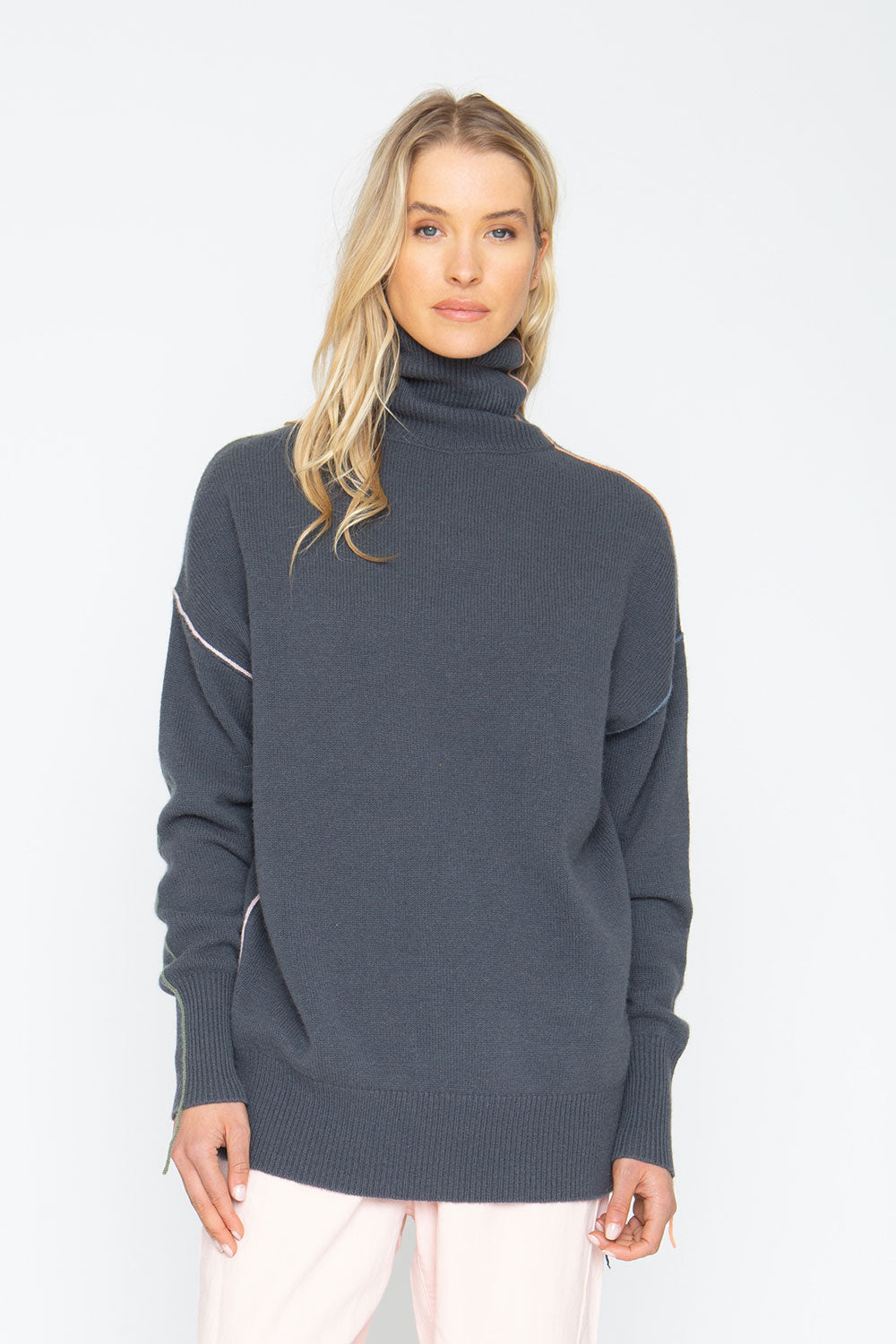 Turtle Sweater - Charbon Womens chaserbrand