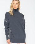 Turtle Sweater - Charbon Womens chaserbrand