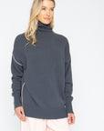 Turtle Sweater - Charbon Womens chaserbrand