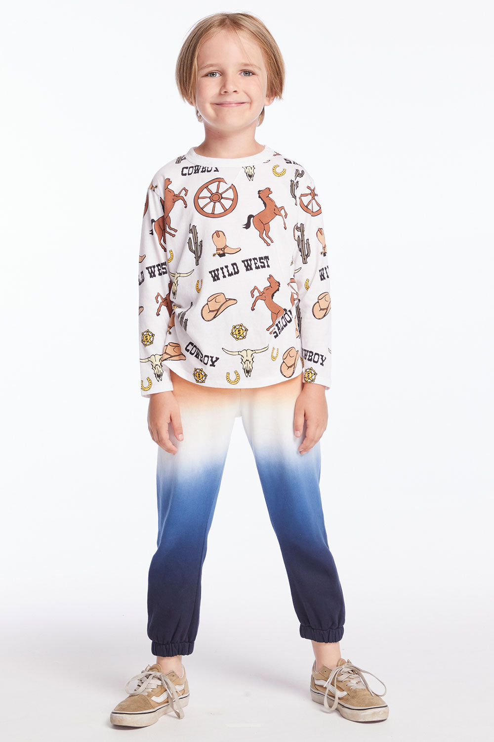 Allover Cowboy Hats Boys Long Sleeve Boys chaserbrand