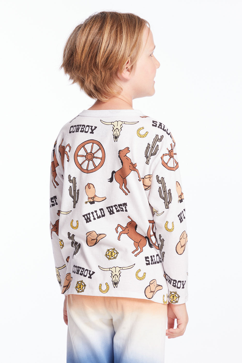 Allover Cowboy Hats Boys Long Sleeve Boys chaserbrand