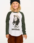 Bob Marley Portrait Boys  Baseball Tee BOYS chaserbrand