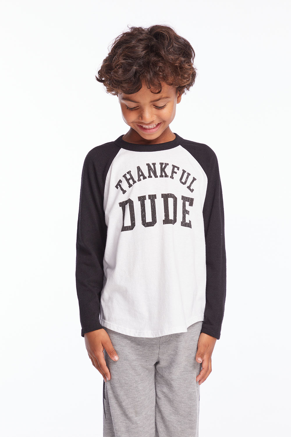 Thankful Dude Boys Baseball Tee Boys chaserbrand