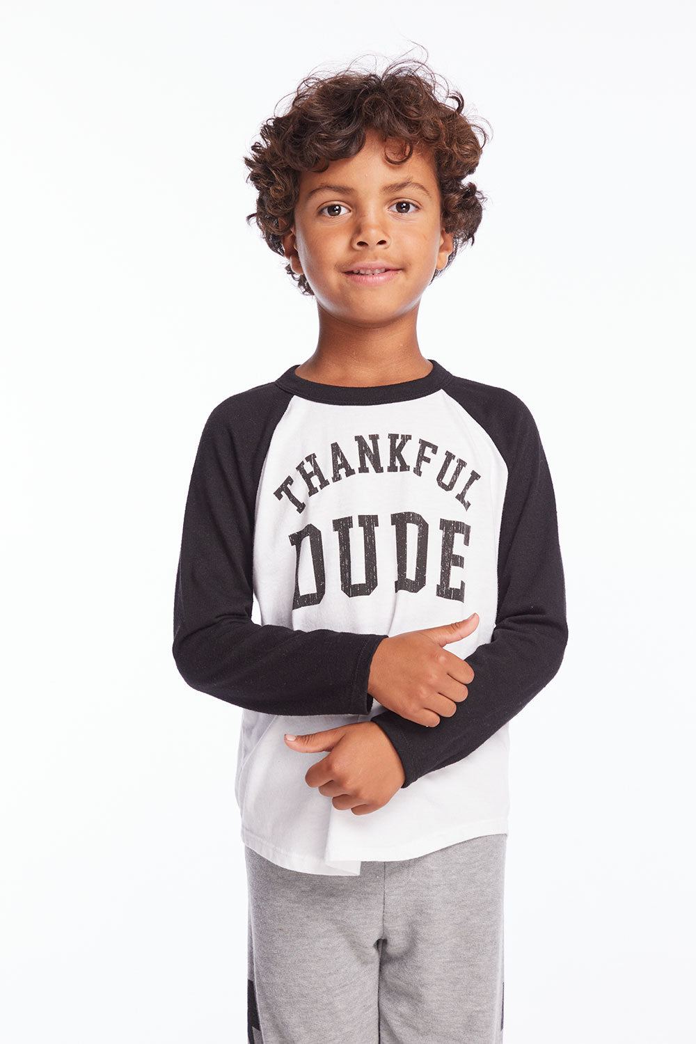 Thankful Dude Boys Baseball Tee Boys chaserbrand