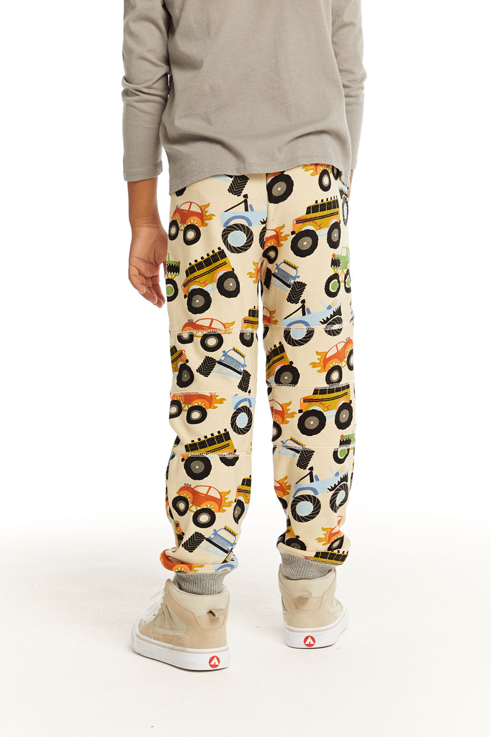 Cozy Knit Monster Truck Pant with Seamed Panels BOYS chaserbrand
