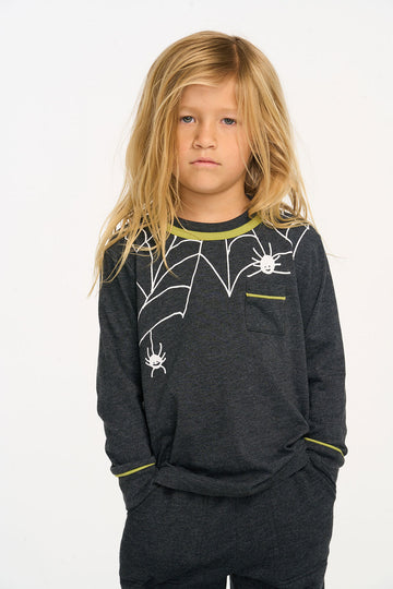 Spider Web Long Sleeve Top BOYS chaserbrand