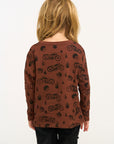 Moto Flames Long Sleeve Tee BOYS chaserbrand