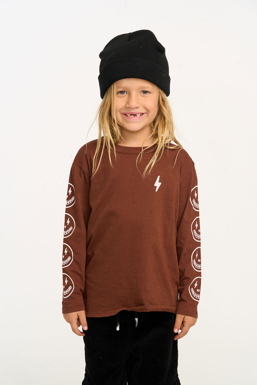 Lightning Skeleton Crew Neck Tee BOYS chaserbrand
