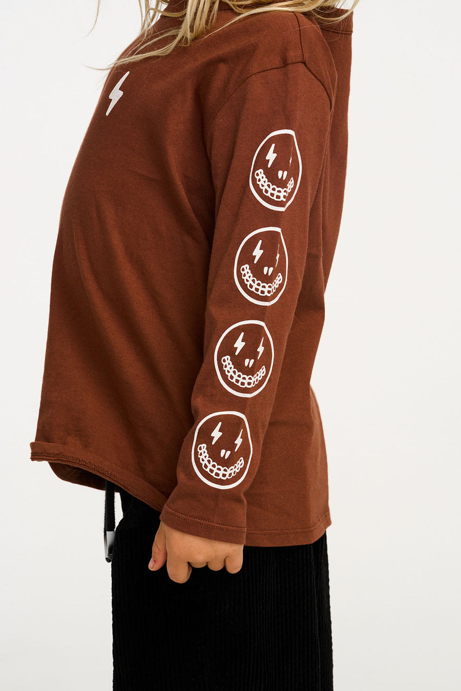 Lightning Skeleton Crew Neck Tee BOYS chaserbrand
