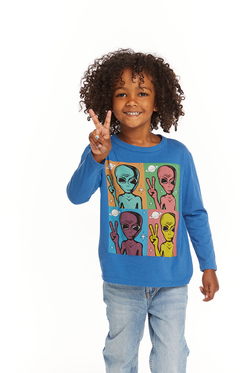 Peace Alien Long Sleeve Tee BOYS chaserbrand