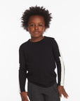 Bolt Crew Neck Licorice Long Sleeve Tee Boys chaserbrand