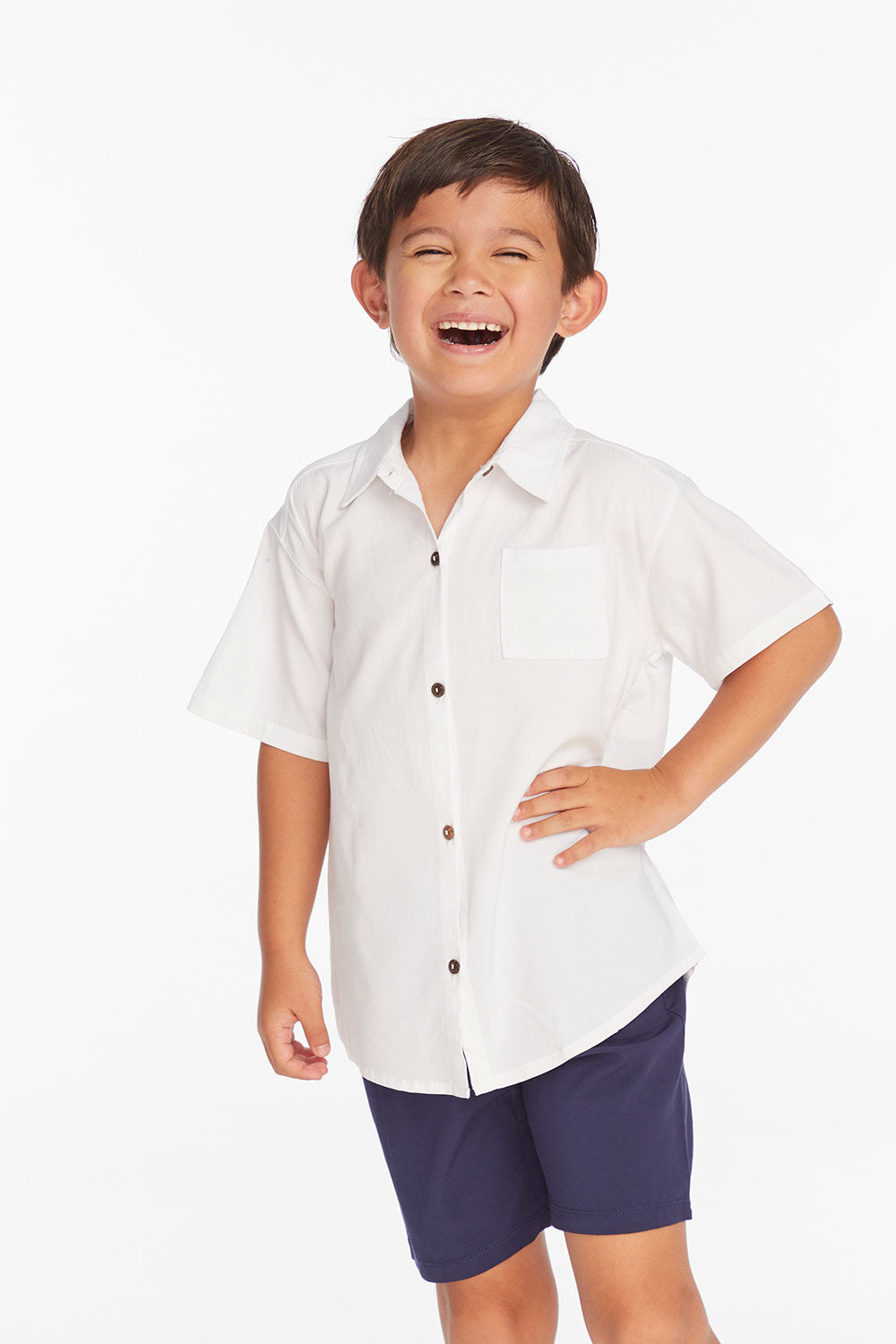 Collared White Button Down Boys Shirt Boys chaserbrand