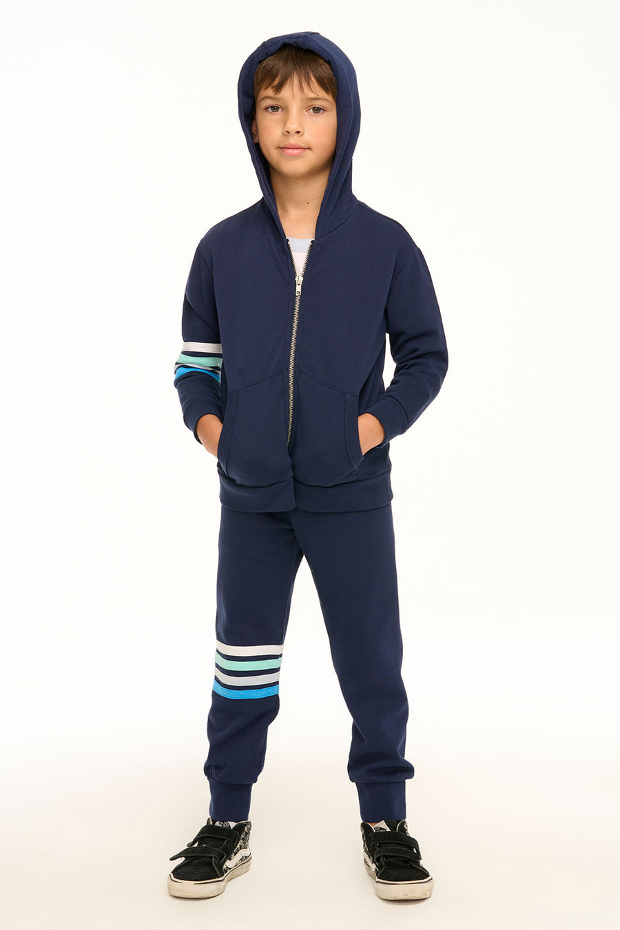 Coastin' Stripe Zip-Up Hoodie BOYS chaserbrand