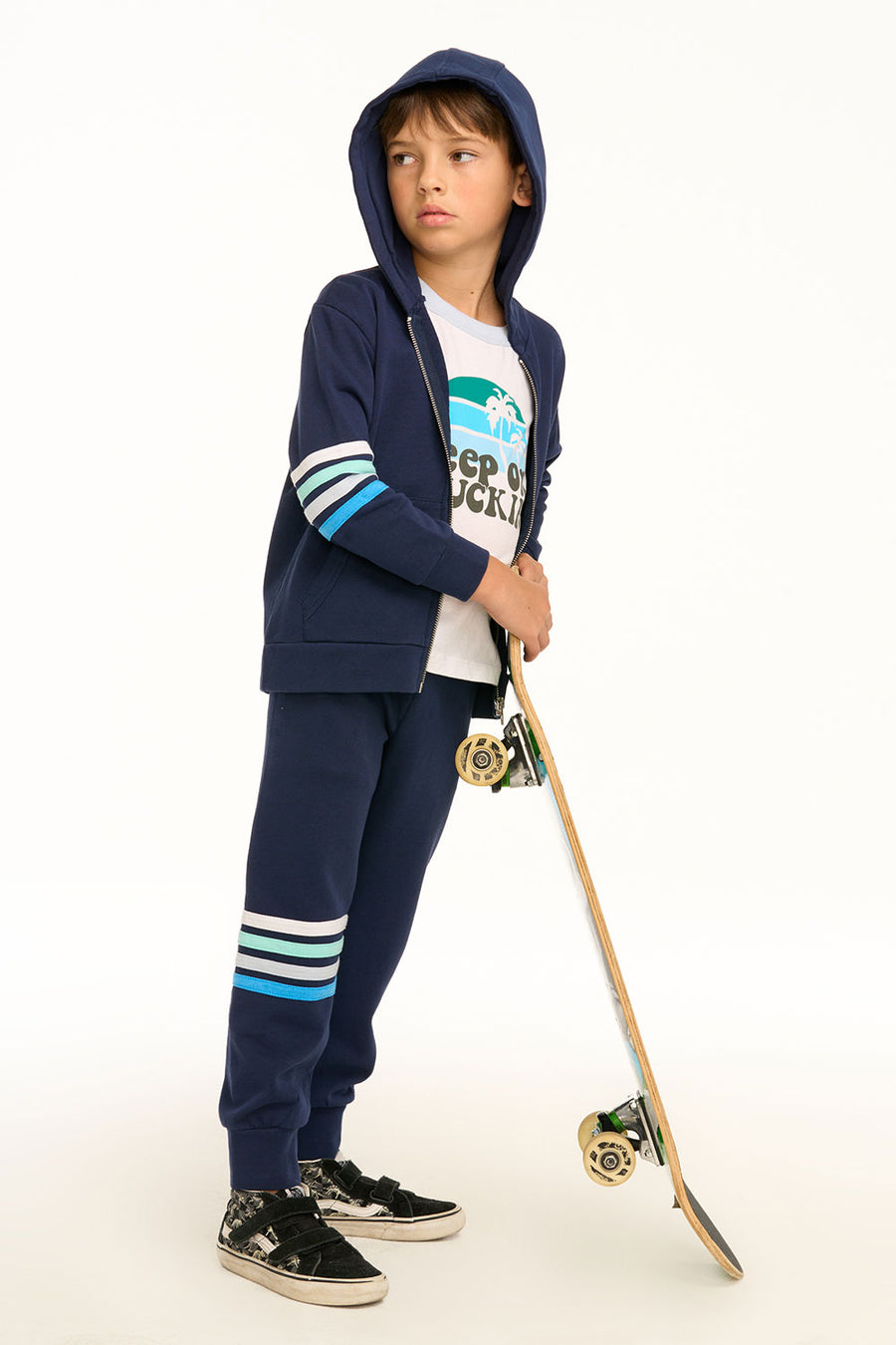 Coastin' Stripe Zip-Up Hoodie BOYS chaserbrand
