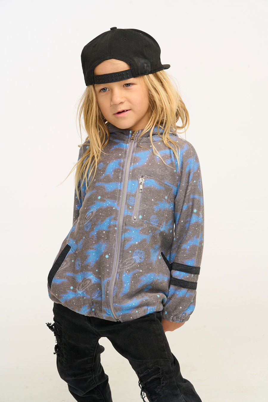 Galactic Camouflage Zip Up Hoodie BOYS chaserbrand