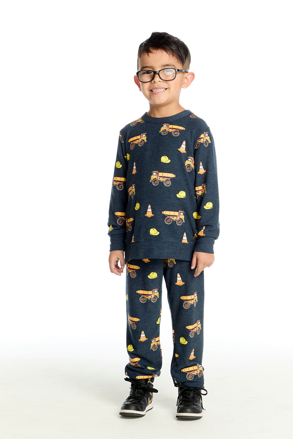 Construction Trucks Long Sleeve Boys chaserbrand