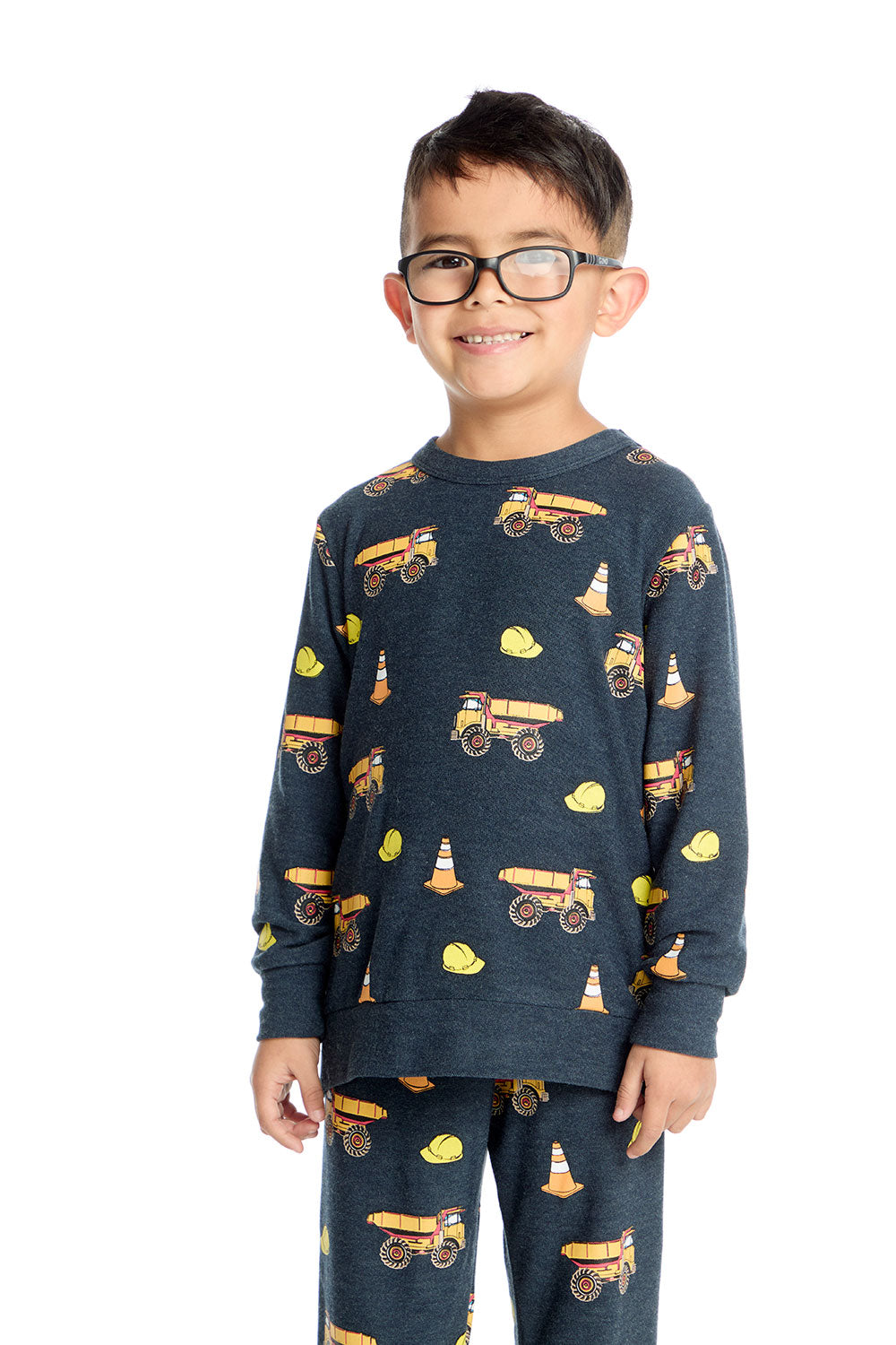 Construction Trucks Long Sleeve Boys chaserbrand