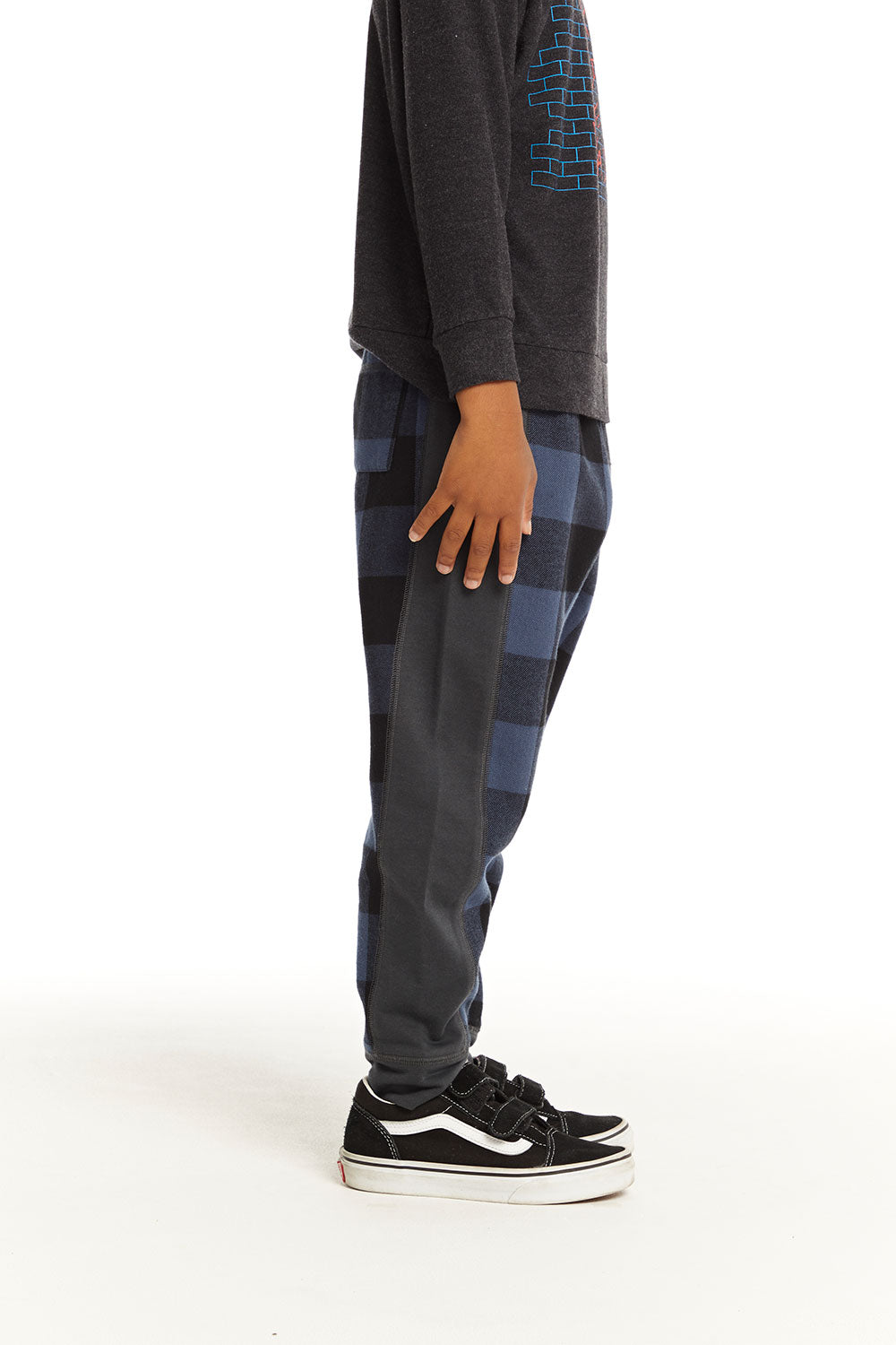 Ghost Plaid Side Panel Jogger BOYS chaserbrand