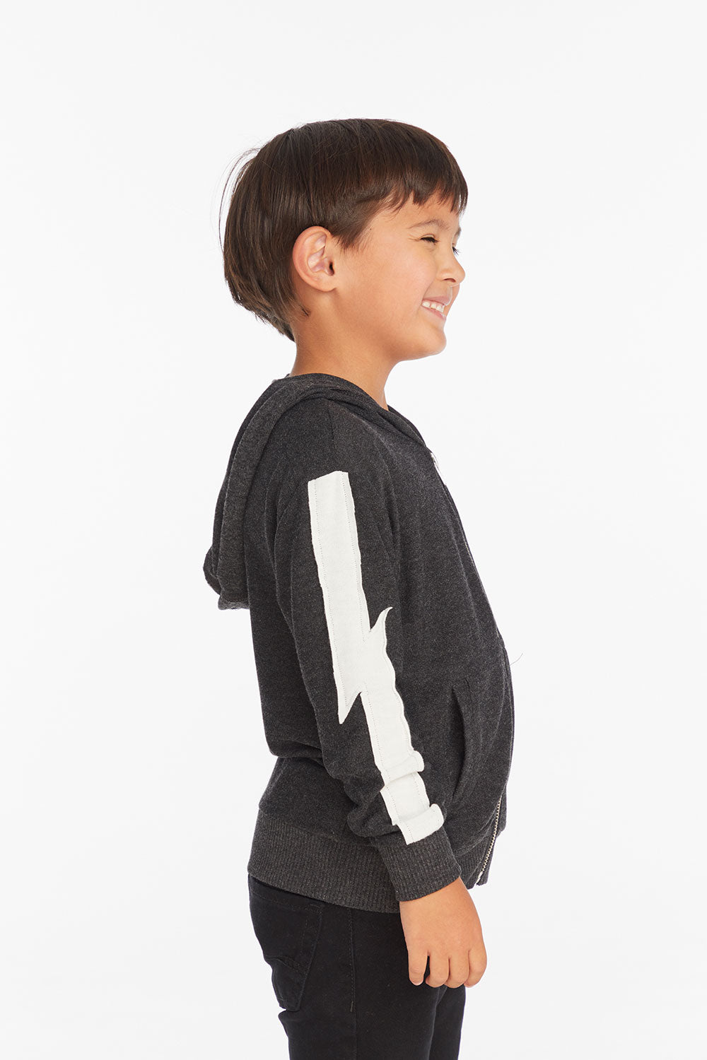 Bolt Licorice Long Sleeve Zip Up Hoodie Boys chaserbrand