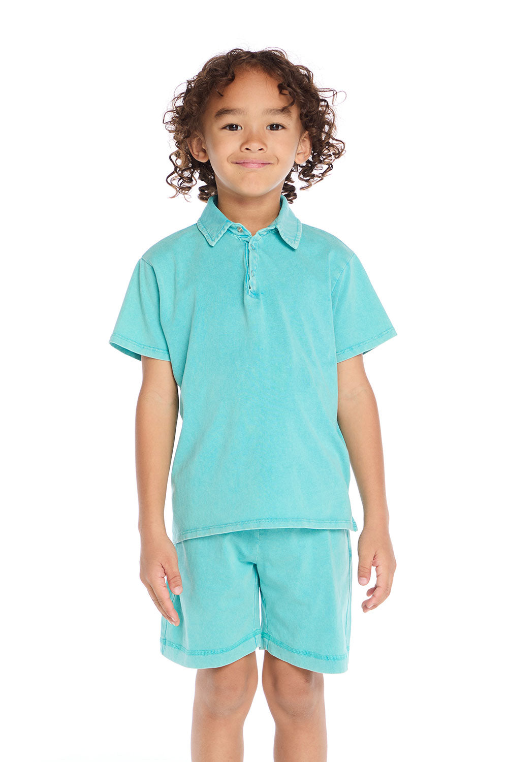 Aqua Teal Polo Shirt Boys chaserbrand
