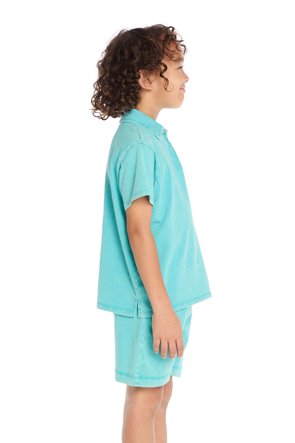 Aqua Teal Polo Shirt Boys chaserbrand