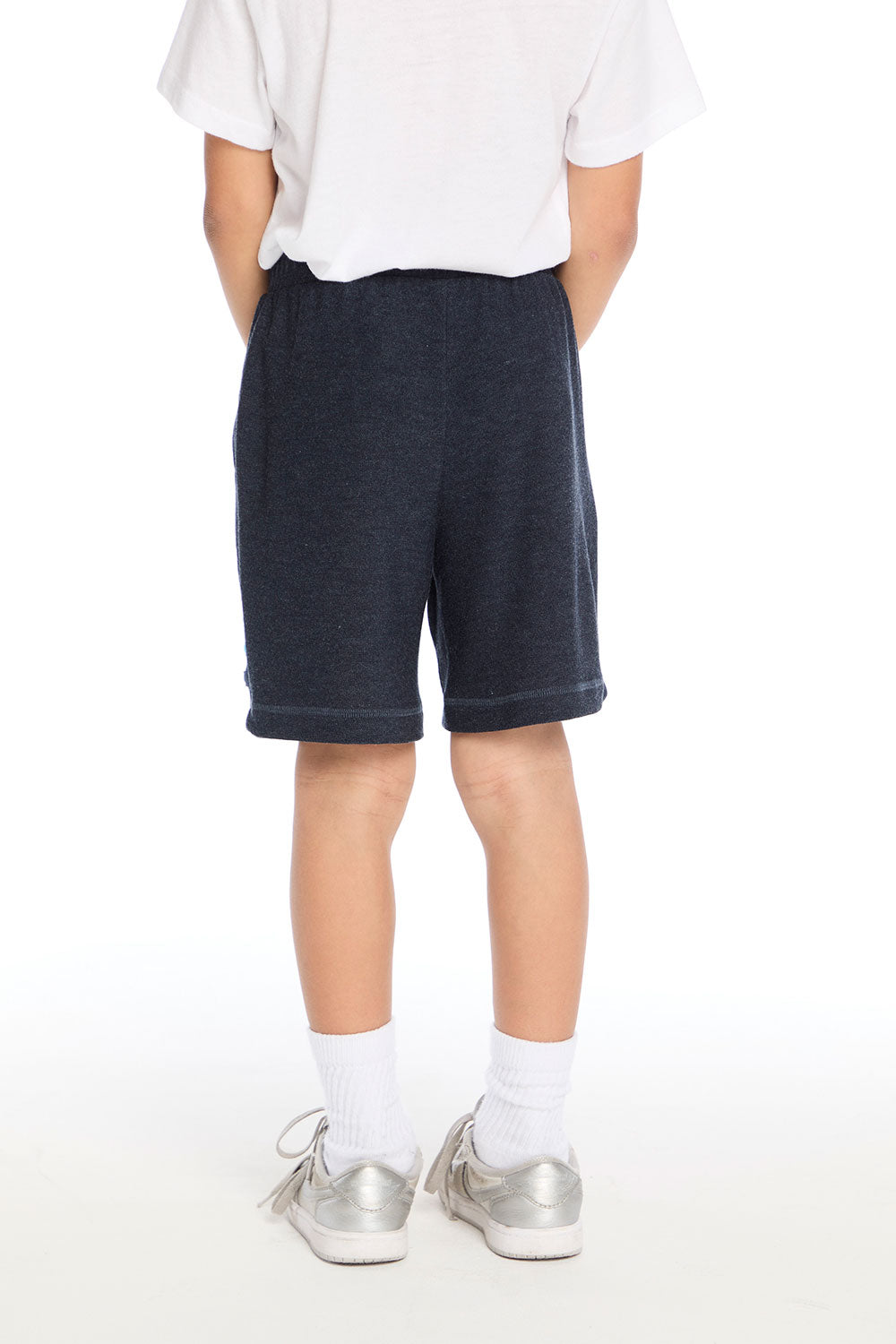 Navy Blue Contrast Strappings Shorts Boys chaserbrand