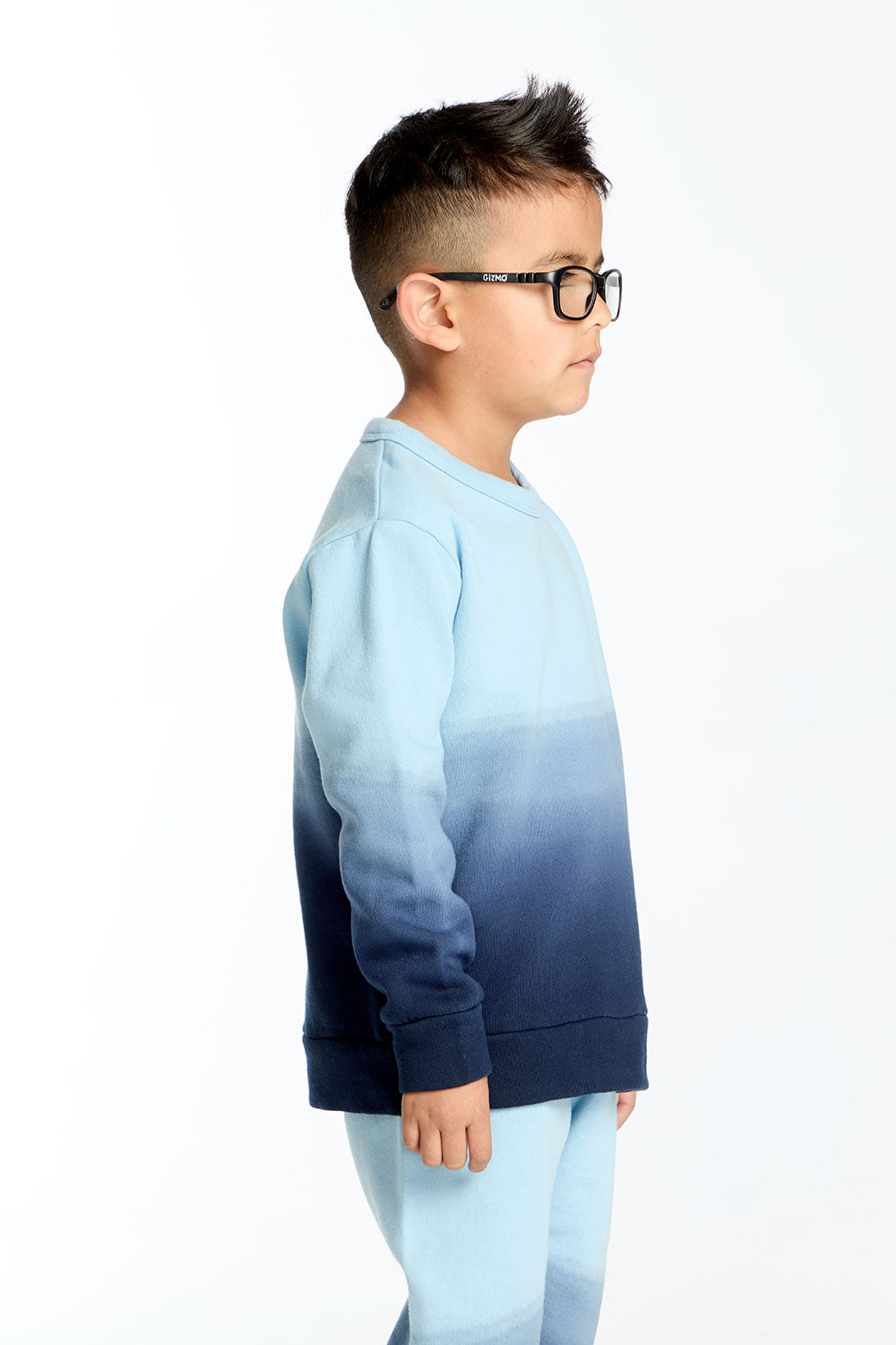 Comfy Long Sleeve Malibu Blue Ombre Pullover Boys chaserbrand