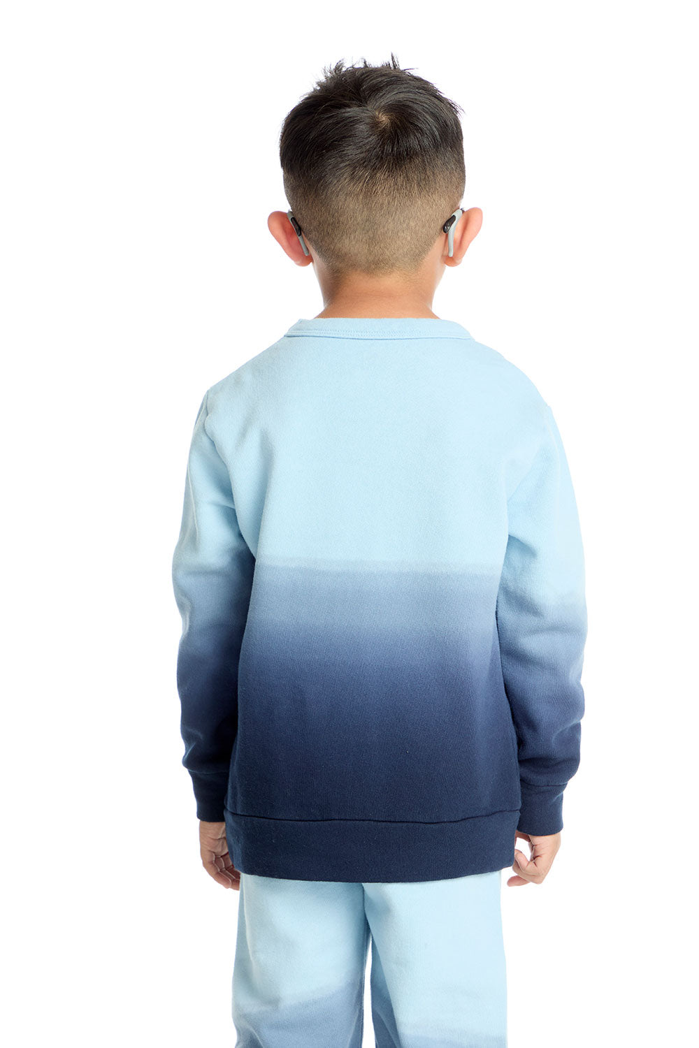 Comfy Long Sleeve Malibu Blue Ombre Pullover Boys chaserbrand